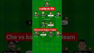 che vs kol dream11 prediction team