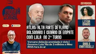 Atlas: alta de Flávio Bolsonaro e cenário de empate com Lula  no 2º Turno | INSS no buraco | 22.1