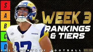 2023 Fantasy Football - Week 3 Wide Receiver Rankings