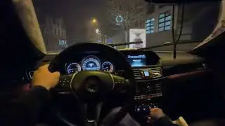 Snowy Ride in the Mercedes Benz w212 | SWISS ROADS POV
