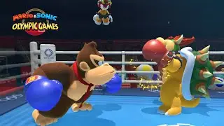 Mario & Sonic At The Olympic Donkey Kong Event Boxing + Karate +Skateboarding + 100m Switch