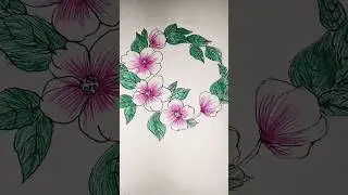 front page design/ floral art #shorts #shortsfeed #ytshorts #frontpage #floral #newyoutuber #art