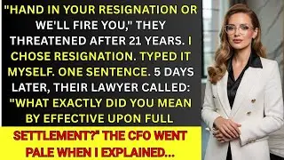 They Made Me Resign After 21 Years&hellip; Big Mistake. Their Lawyer Won't Stop Calling.