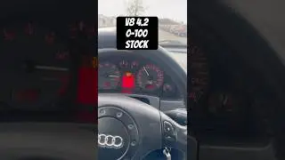 Audi s6 v8 4.2 Stock acceleration #v8 #audi #acceleration #quattro #s6 #v8power #testing