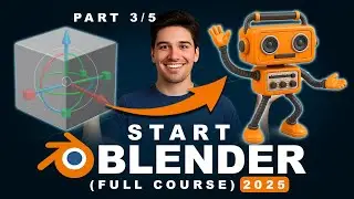 Modeling a Stylized Robot Body & Legs in Blender &ndash; Part 3 | Tutorial for beginners 2025