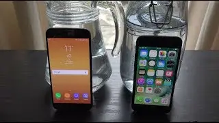 Samsung Galaxy J5 Pro 2017 vs iPhone 7 - Water Test! (4K)