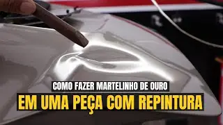 MARTELINHO DE OURO #774 COMO FAZER MARTELINHO DE OURO EM UMA PEÇA REPINTADA