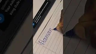 Name writing#calligraphy💙Hamanthsrinidhi💙#trending#shorts#cursivewriting#shortsfeed#ytshort#sunshine