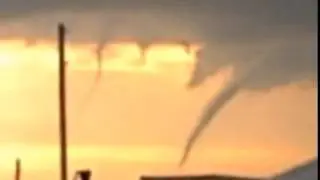 Black cloud fingers tornado Chelyabinsk region, Russia June 11, 2014 торнадо в Челябинской области