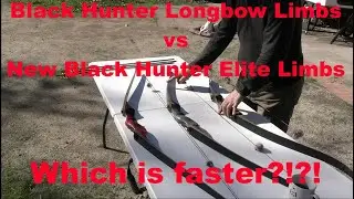 New Black Hunter Elite Limbs vs Black Hunter Longbow Limbs! Which is faster?!?!