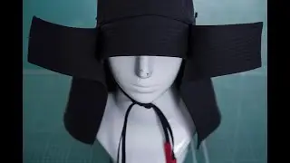 Making the Samurai inspired hat, sewing.