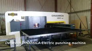 Deratech DINAMICA Electric punching machine Programmed with RADAN Cad Cam Programming system
