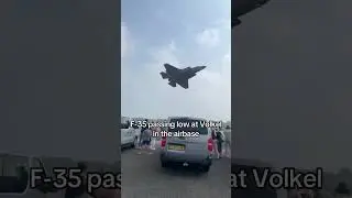 F35 Passing Low At Volkel Airbase #aviation #aircraft #military #airforce #shorts #fyp #viralvideos