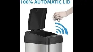Best Touchless Trash Can 13 Gallon - Itouchless Garbage Can For Kitchen