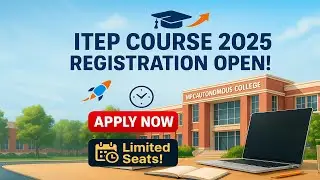 ITEP 2025 Admissions LIVE Now | MPC Autonomous Registration Begins