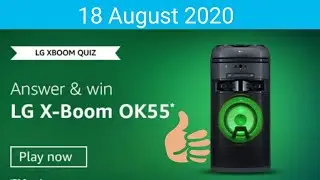 Amazon LG XBoom Quiz Answers | Amazon LG Quiz Answers