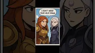 Diana and leona Comic #shorts #leagueoflegends #diana #leona