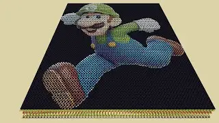 Multicolor Pixel Display in Minecraft!