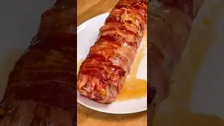 Ruladă de pui cu bacon și cartofi | Rețetă simplă și rapidǎ la cuptor  #shorts #fypage
