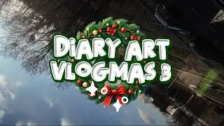 Diary Art Vlogmas 3 Βόλτα στο εμπορικό κέντρο | Stranger Things ζωγραφική & Unboxing #unboxing