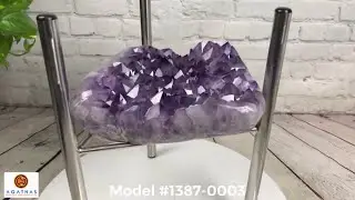 Quality Amethyst Geode Coffee Table, 35 lbs & 18