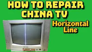 how to repair crt China TV|horizontal Line problem solving|full tutorial  (hindi/urdu)
