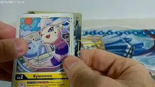 Digimon vs Royal Knights Card Game!  8 Packs of Digimon Trading Cards!