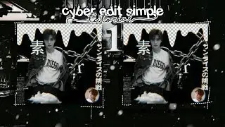 🎥⃨ຳི⟡᎒ cyber dark kpop tutorial-picsart