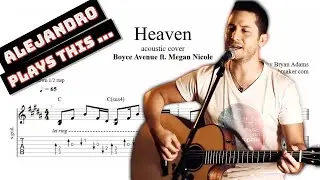 Boyce Avenue - Heaven TAB - acoustic guitar tabs (PDF + Guitar Pro)