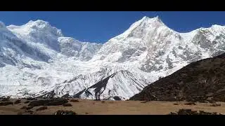 Pungyen Monastery Sightseeing & Stunning Mountain Views at Manaslu Base Camp !