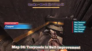 Quake - [Mod: Copper - Quake Brutalist Jam III] - Map: #04 - Toxycosis in Self-Imp. - [100% Secrets]
