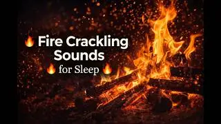 Fireplace Crackling Sounds for Deep Sleep | Cozy Fire Ambience for Relaxation