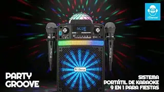 Беспроводная колонка iDance PARTY GROOVE + 2 микрофона + диско-шар