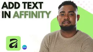 Как добавить текст в Affinity