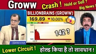 Groww share Fall ! Lower circuit,Hold or sell ?,Analysis Anuj Singhal/Groww share latest news,target