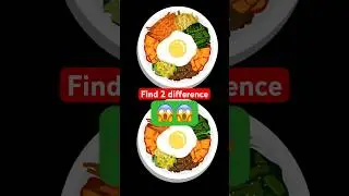 Food Plate Puzzle 🍽️ | Spot the Difference Challenge in 5 Seconds #foryou #fyp #shorts #viral #fun