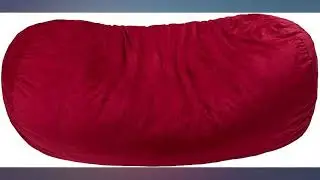 Amazon Basics Memory Foam Filled Bean Bag Lounger with Microfiber Cover - 6', Black review