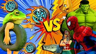 Tung Tung Tung Sahur Boneca Ambalabu VS Team Spider Man - 3d animal funny