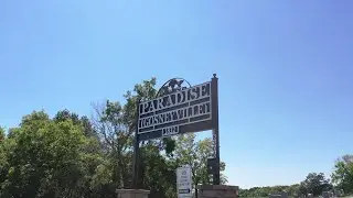 paradise cemetery from above