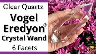 Stunning Clear Brazilian Clear Quartz  Vogel-Eredyon&copy; Wand - 6 Facets