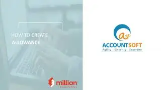 Million Payroll - How To Create Allowance