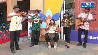 Goan traditional band performing at the IFFI 2024 festival in Panjim