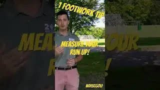 1 Footwork Tip: Measure Your Run Up! #discgolf #tips #viral #trending