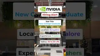 Nvidia Hiring Alert 🚨 #hiringalert