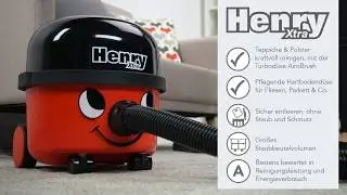Der perfekte Staubsauger f&uuml;r alle - Numatic Henry Xtra Compact mit Teppich-Turbod&uuml;se