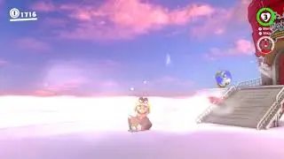 Get a white dove on Mario's Nose - Super Mario Odyssey