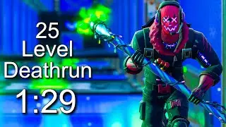 (1:29) 25 Level Deathrun World Record - Fortnite Creative (Console) Speedrun