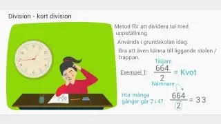 Kort Division - Dividera med uppst&auml;llning