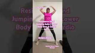 Resistance Band Jumping Jacks | Lower Body Burn & Cardio Boost#trending #homeworkout