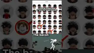 2 Bacon hairs fighting against slenders server meme 💀  #bacon #slender #roblox #youtube #studs